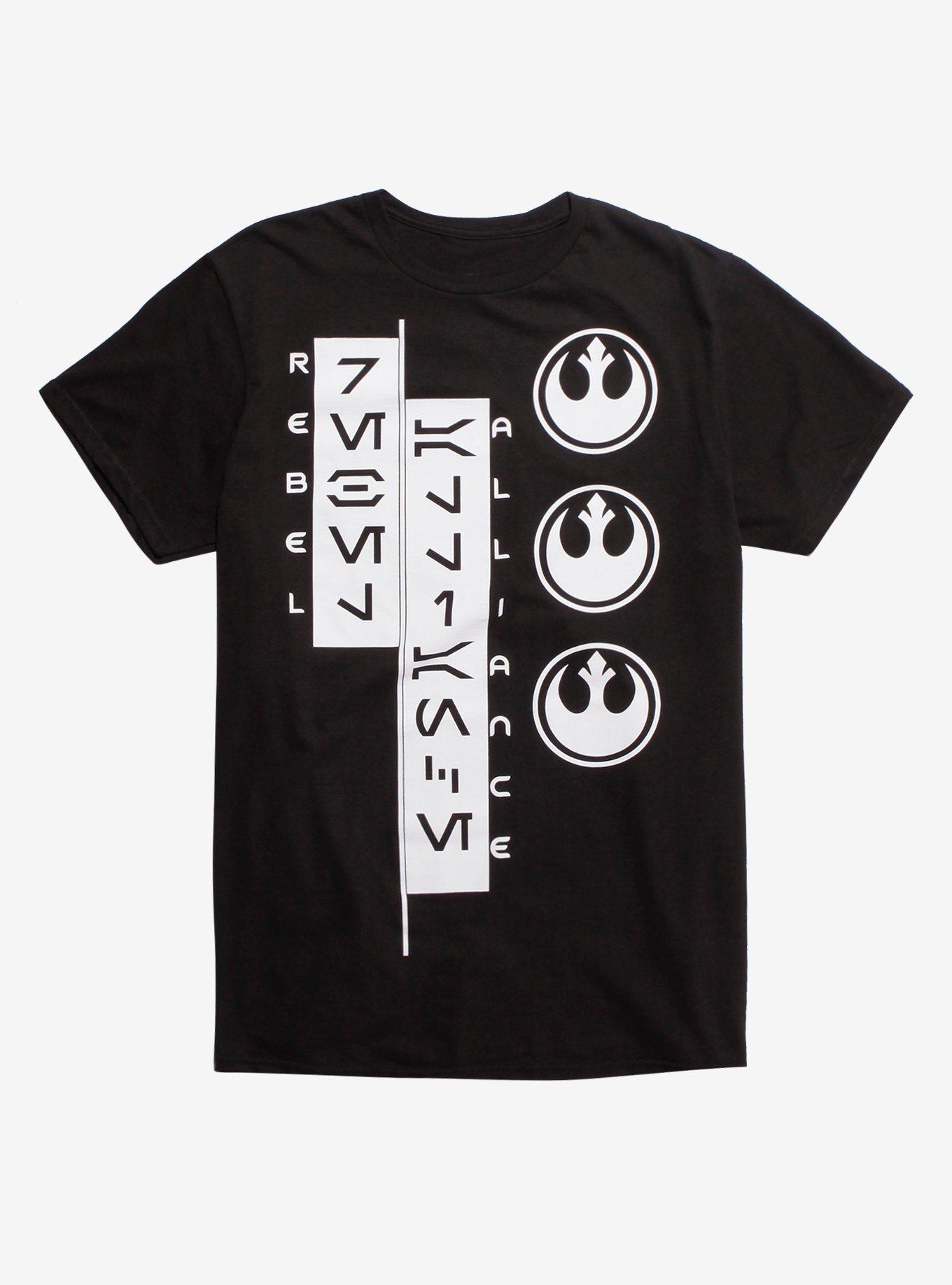 Star Wars Aurebesh Rebel Alliance T-Shirt | Hot Topic