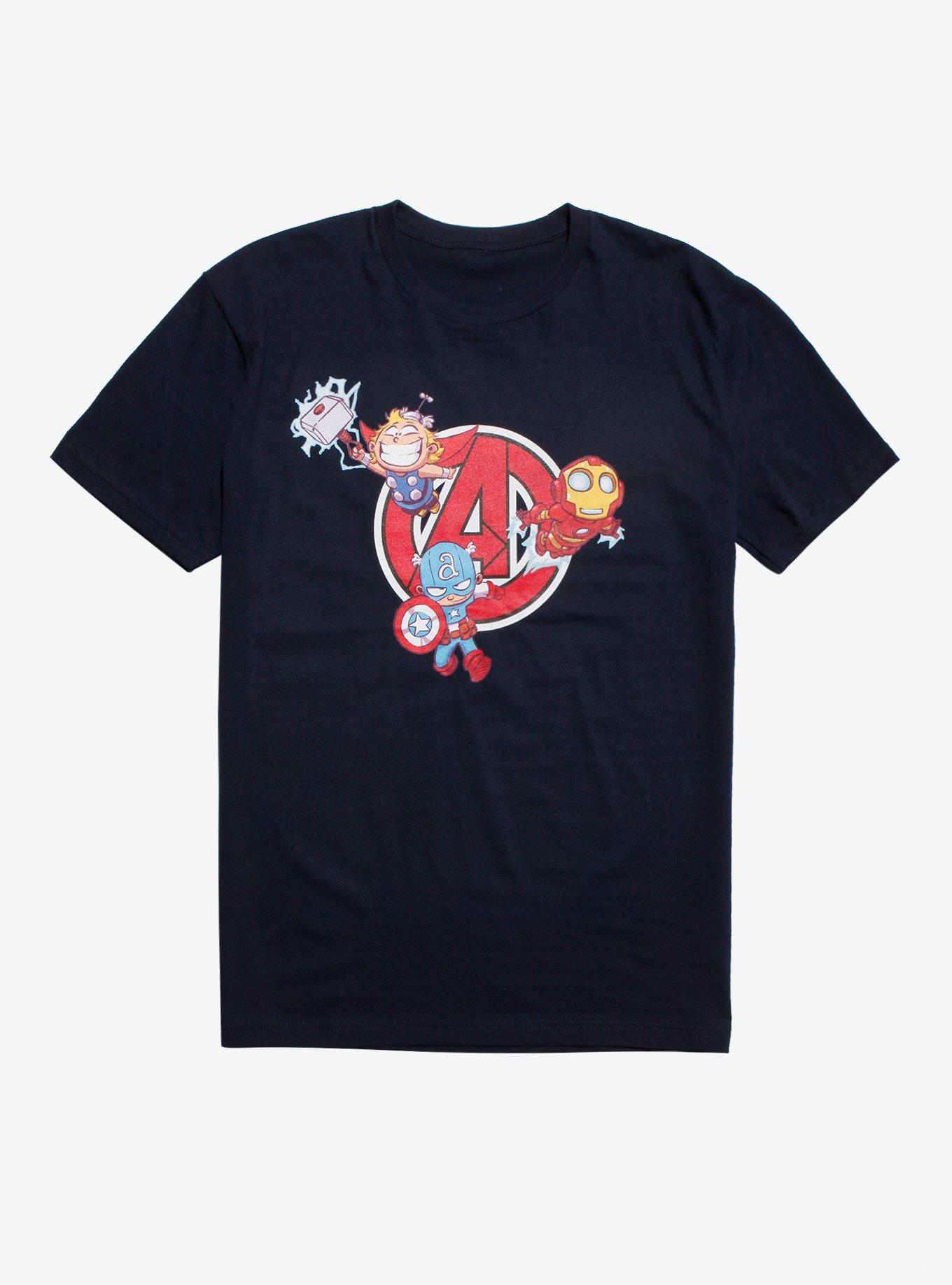 Marvel Avengers Cute Trio T-Shirt, MULTI, hi-res