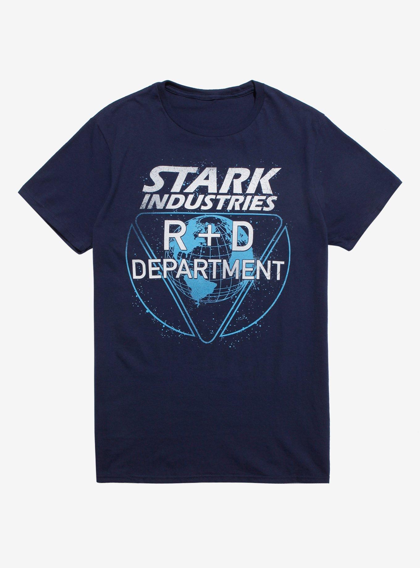 Marvel Iron Man Stark R & D T-Shirt, WHITE, hi-res