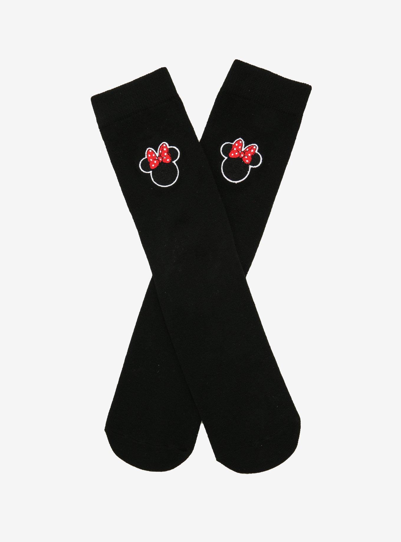 Disney Minnie Mouse Icon Crew Socks, , hi-res