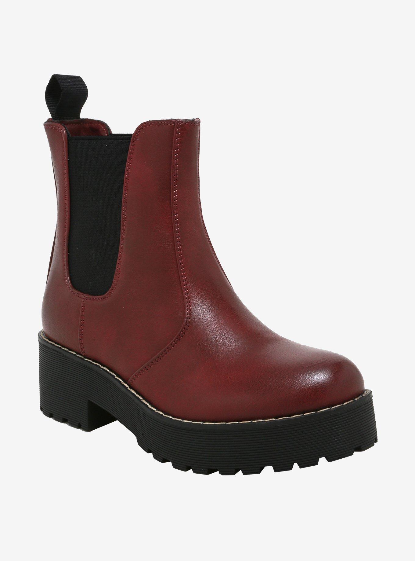 Slip-On Platform Combat Boots, MULTI, hi-res