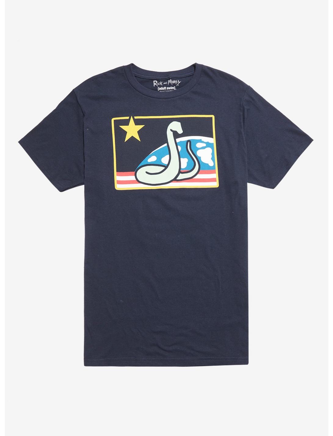 Rick And Morty Snake Land Flag T-Shirt, MULTI, hi-res