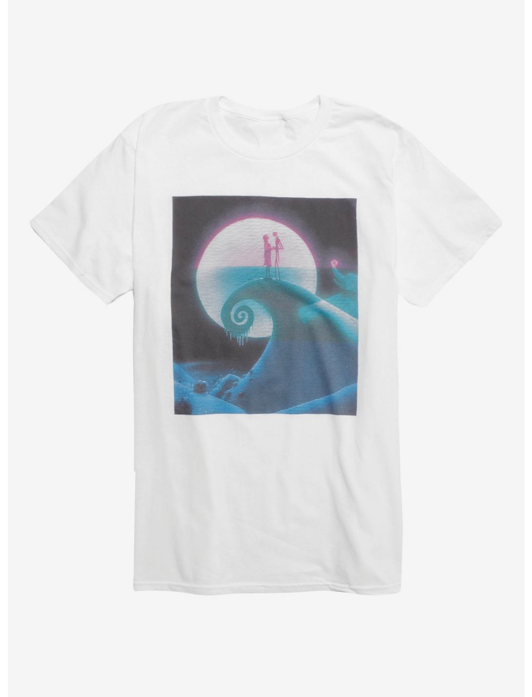 The Nightmare Before Christmas Spiral Hill Glitch T-Shirt, MULTI, hi-res