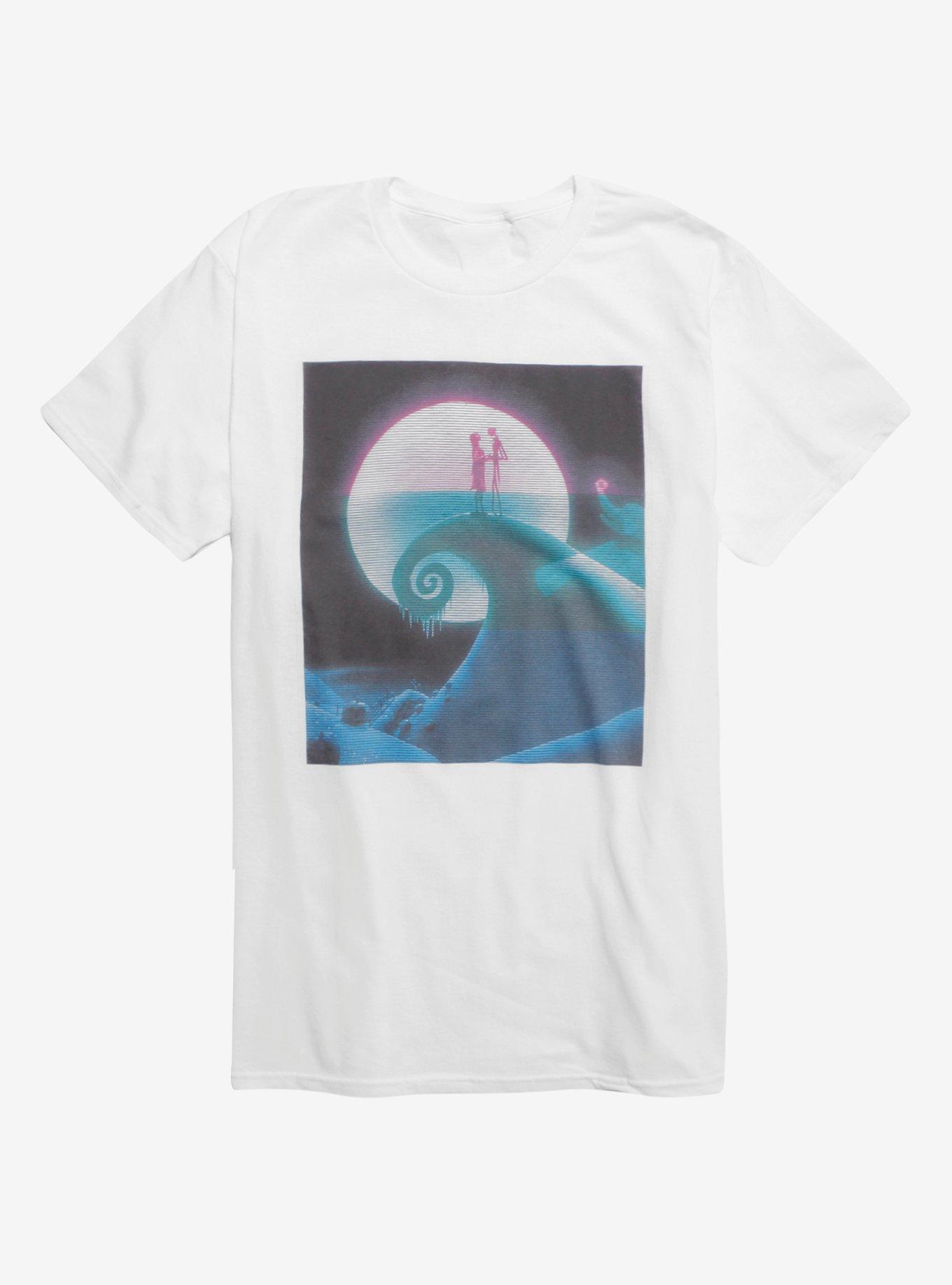 The Nightmare Before Christmas Spiral Hill Glitch T-Shirt, MULTI, hi-res