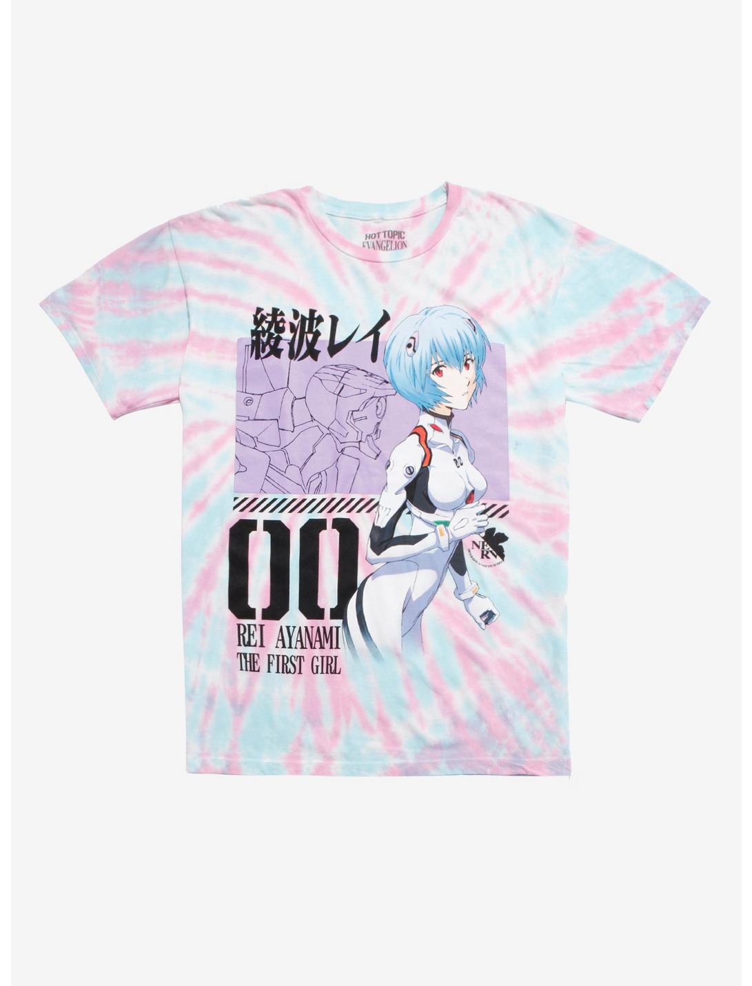 Neon Genesis Evangelion Rei 00 Tie-Dye T-Shirt, MULTI, hi-res