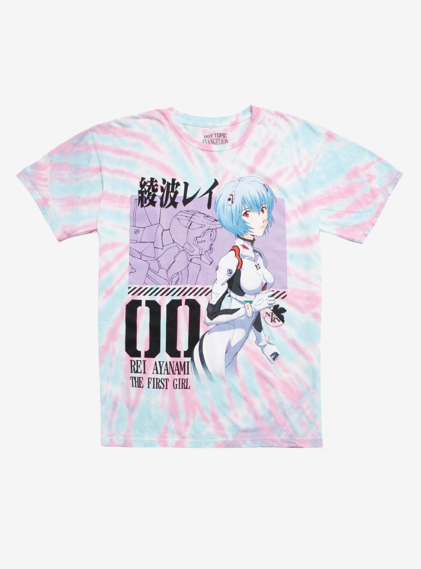 Neon Genesis Evangelion Rei 00 Tie-Dye T-Shirt, MULTI, hi-res