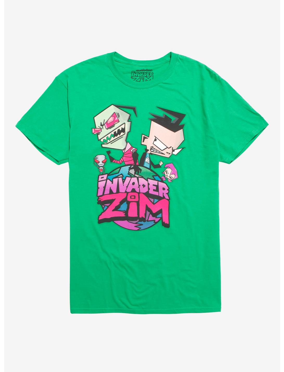 Invader Zim Planet Logo Green T-Shirt, GREEN, hi-res