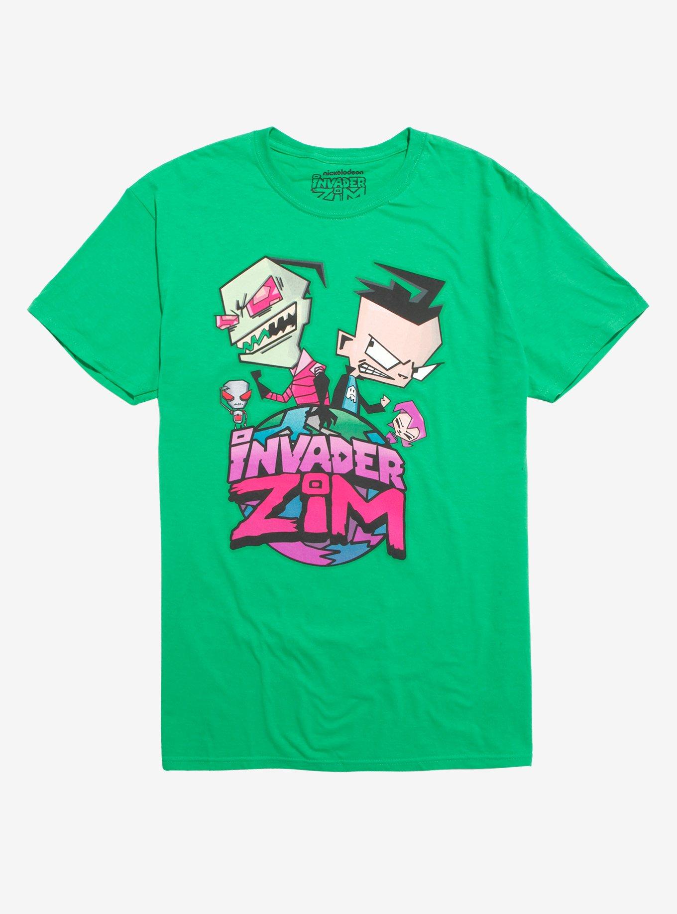 Invader Zim Planet Logo Green T-Shirt, GREEN, hi-res