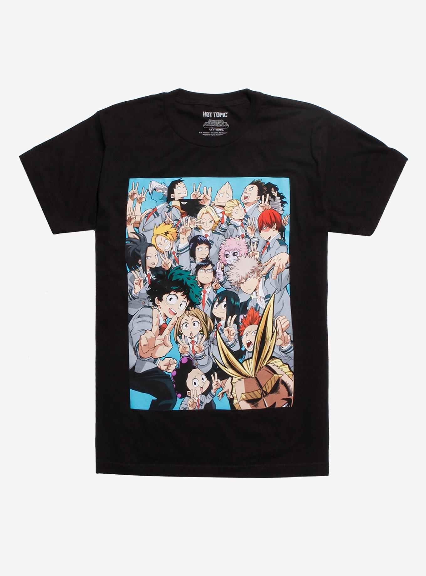 My Hero Academia Selfie T-Shirt, BLACK, hi-res