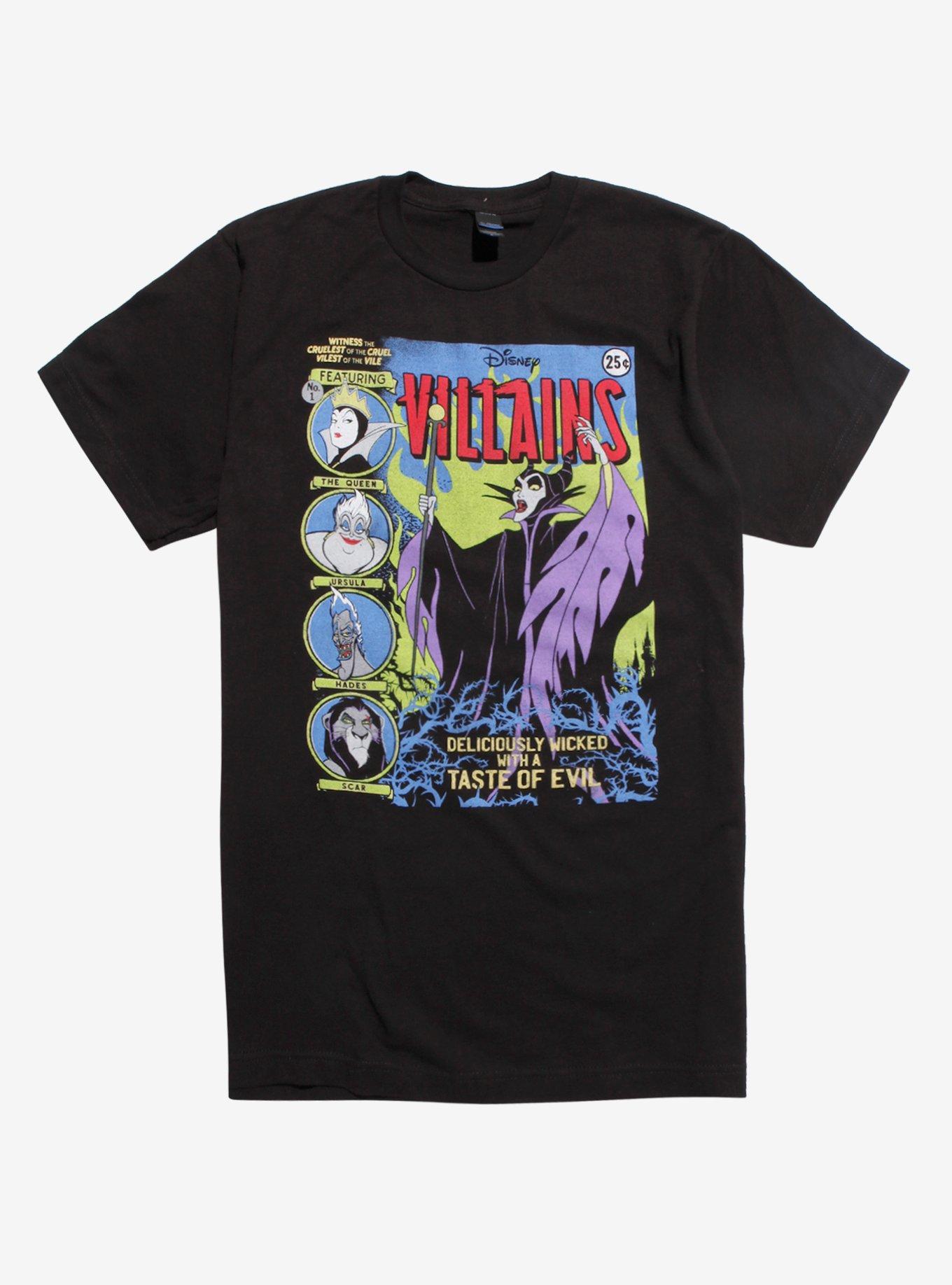 Disney Villans Comic Book Cover T-Shirt, MULTI, hi-res