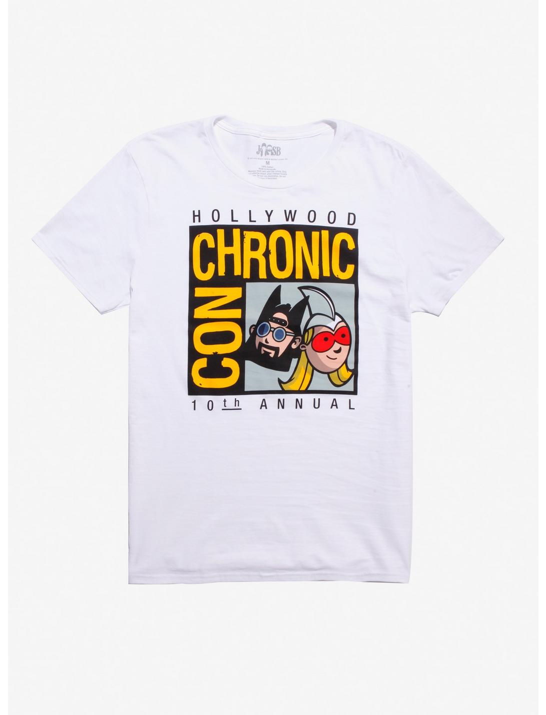 Jay And Silent Bob Reboot Chronic-Con T-Shirt Hot Topic Exclusive, WHITE, hi-res