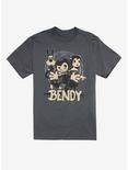Bendy And The Dark Revival Trio T-Shirt, GREY, hi-res