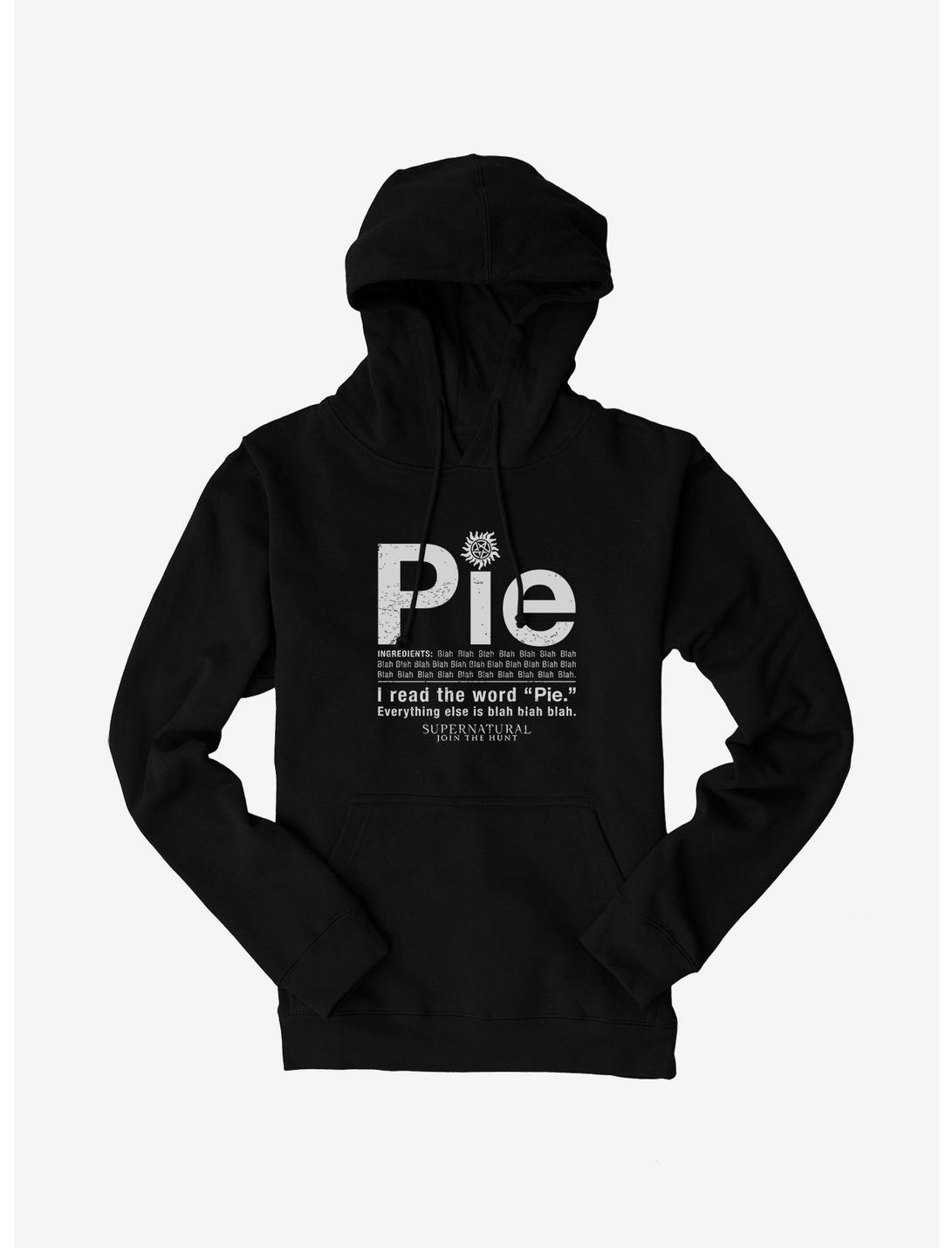 Supernatural Pie Hoodie, BLACK, hi-res