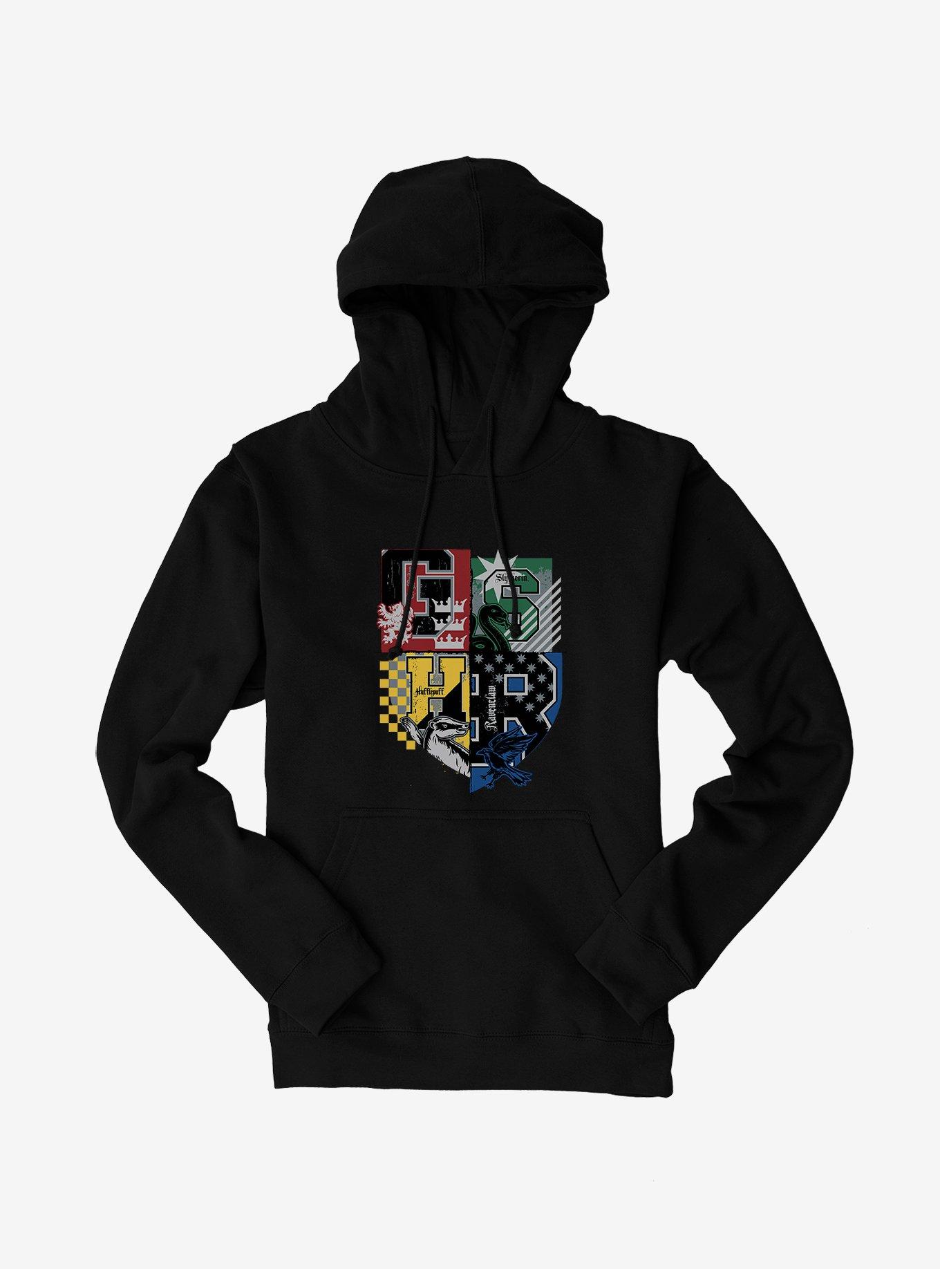 Harry Potter House Colors Shield Hoodie