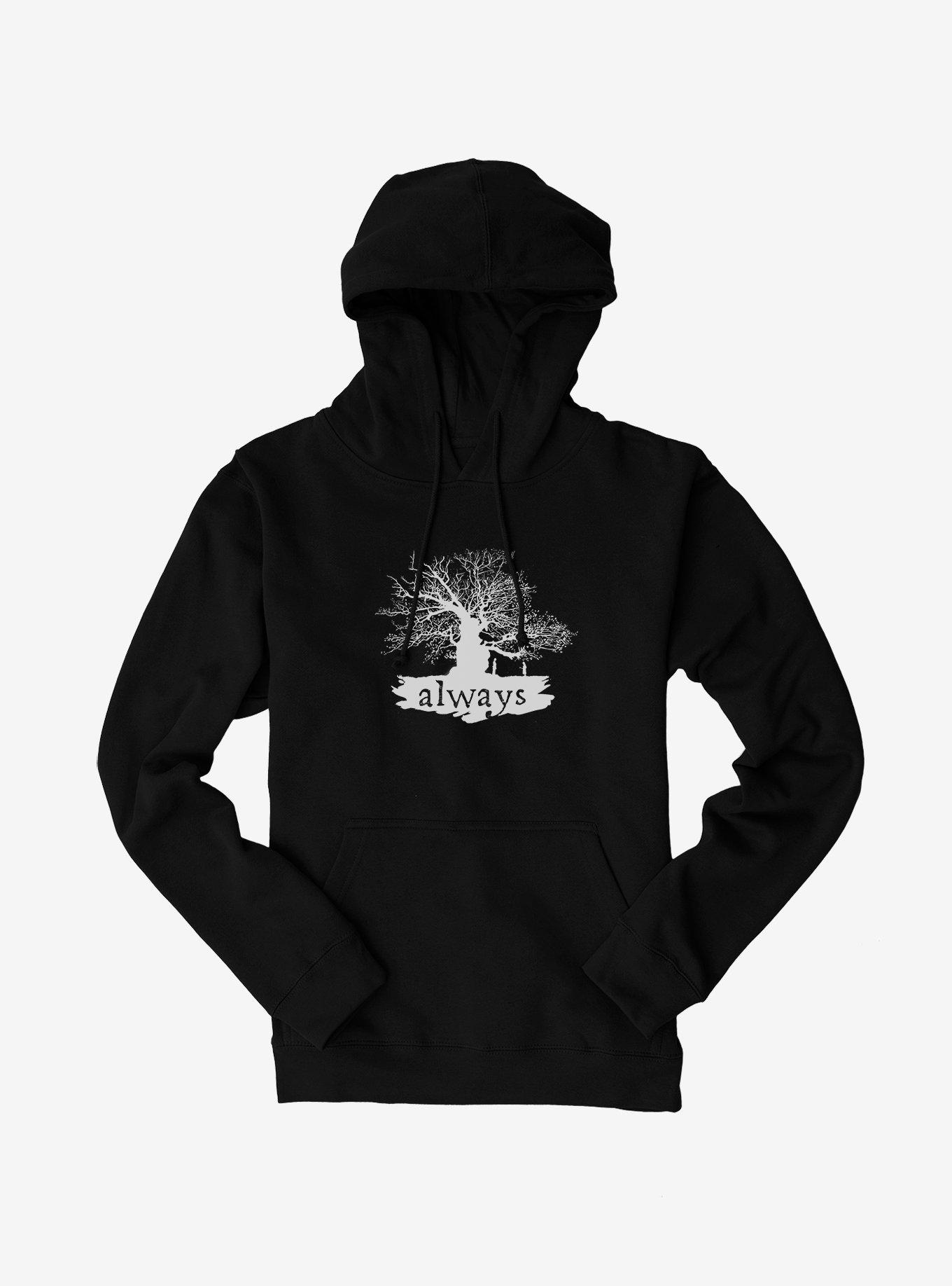 Harry Potter Always Tree Black Hoodie, , hi-res