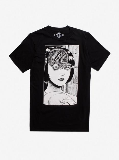 DROP DEAD junji Ito UZUMAKI Tシャツ M Junji Ito Uzumaki Spiral Eye T-Shirt | Hot Topic