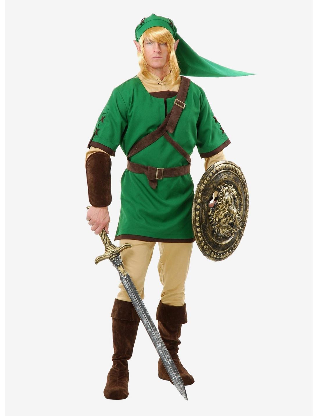 Elf Warrior Costume, GREEN, hi-res