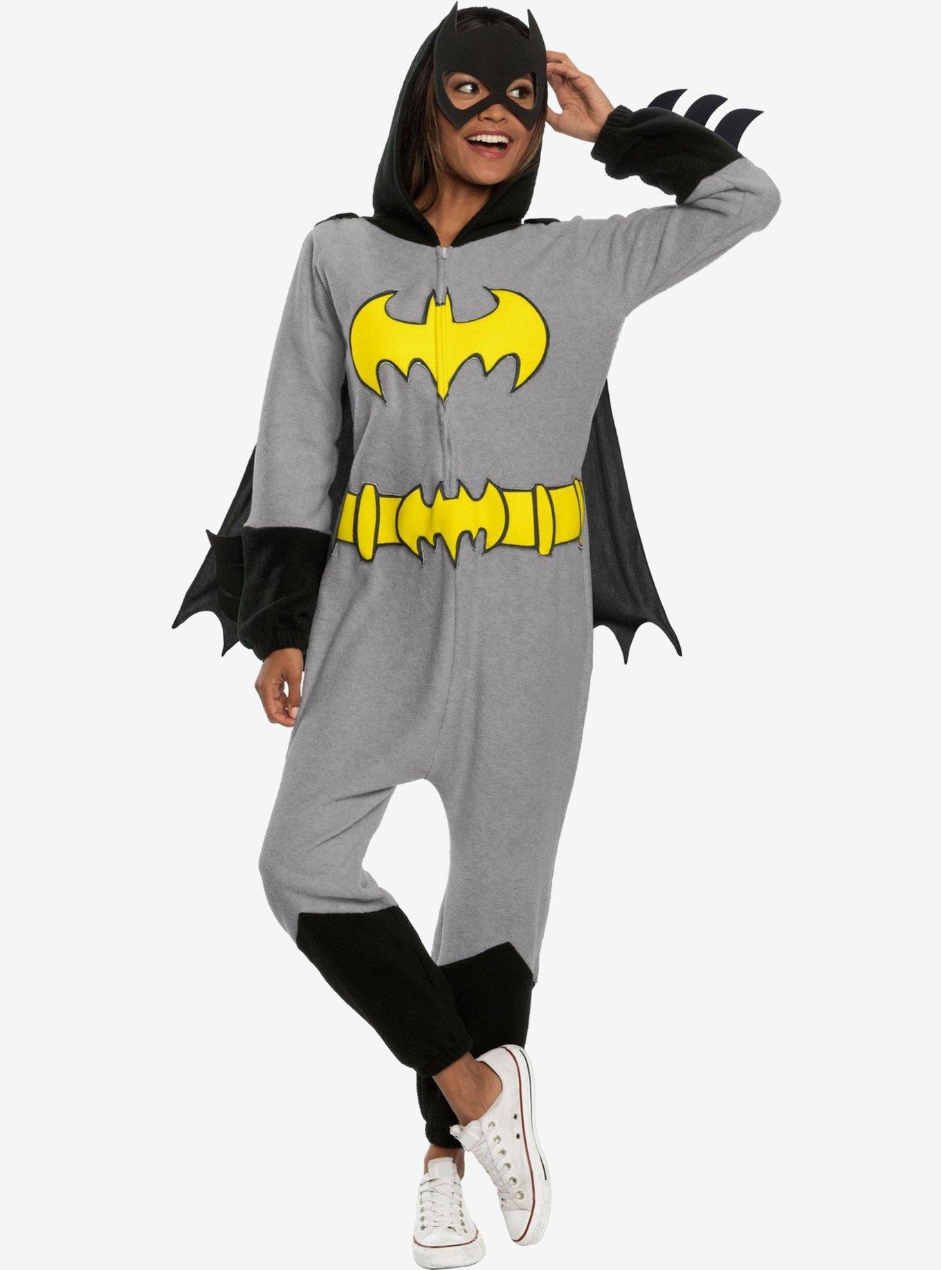 DC Comics Super Heroes Batgirl Onesie Costume, GREY, hi-res