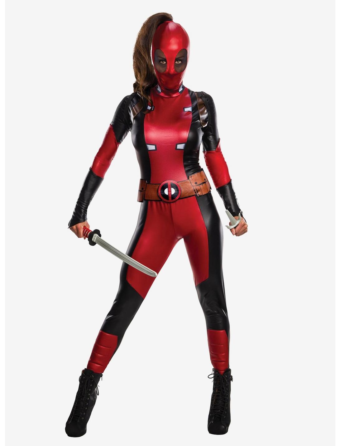 Marvel Deadpool Secret Wishes Women's Costume, RED, hi-res