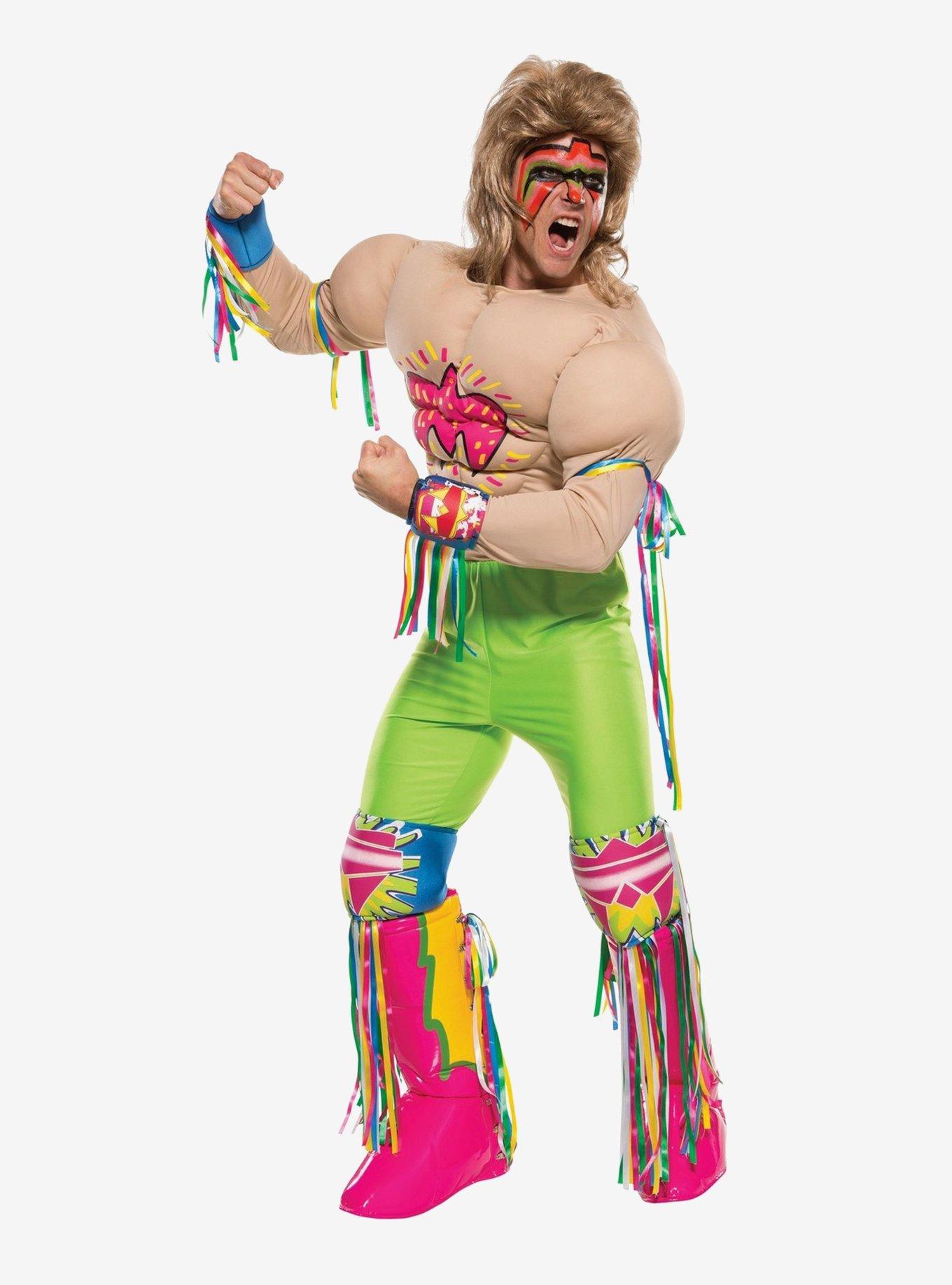 WWE Grand Heritage Ultimate Warrior Costume, GREEN, hi-res