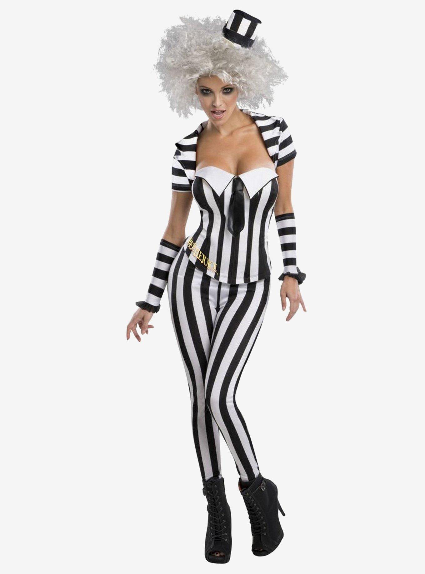 Sassy Beetlejuice Women's Costume, BLACK, hi-res