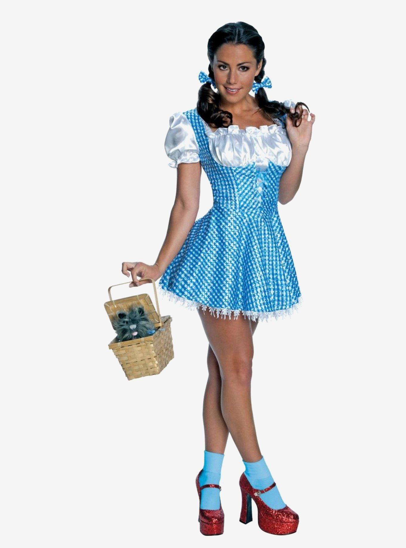Wizard of Oz Dorothy Sassy Sequin Women's Costume, , hi-res