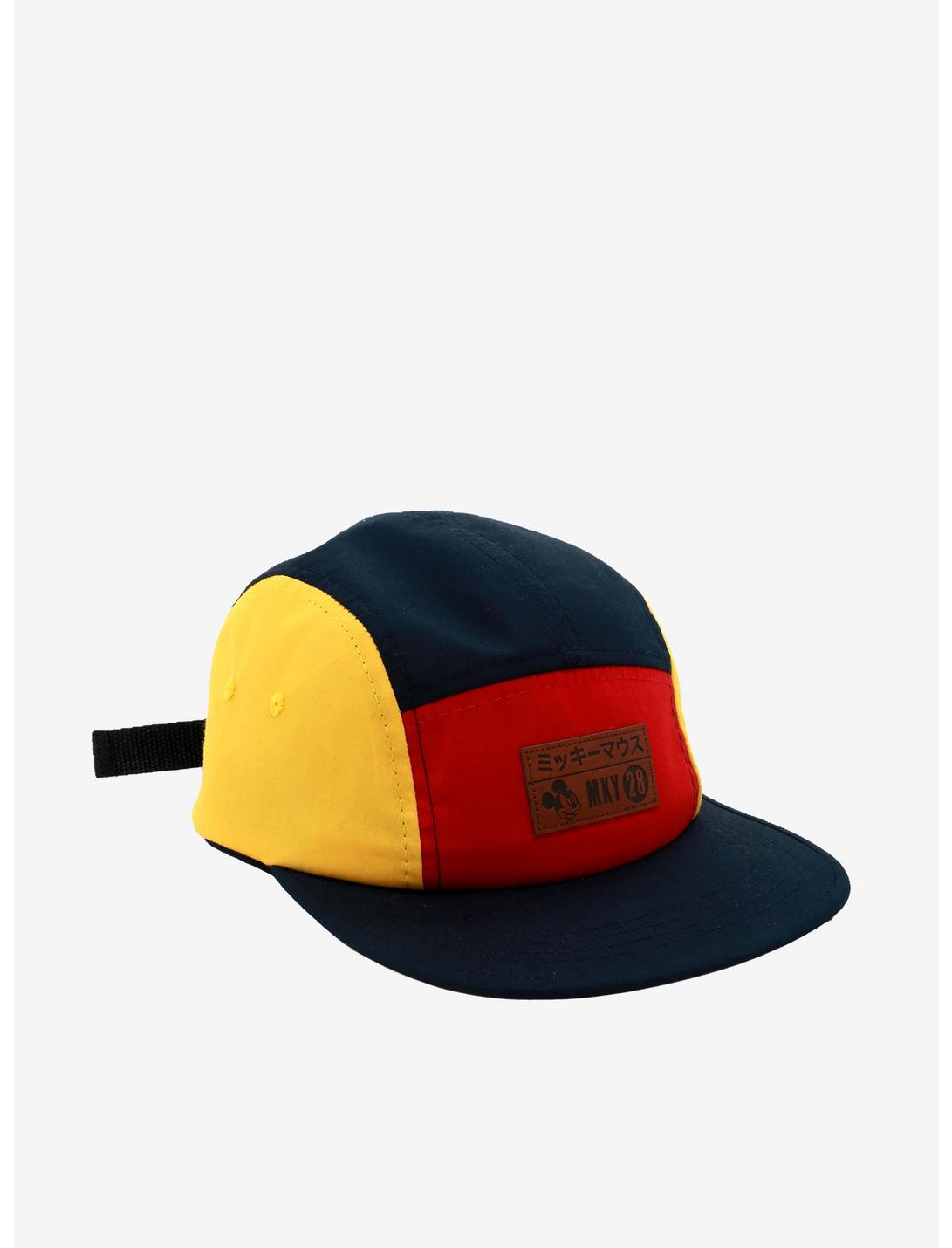 Disney Mickey Mouse Navy Yellow Red 5-Panel Strapback Hat, , hi-res