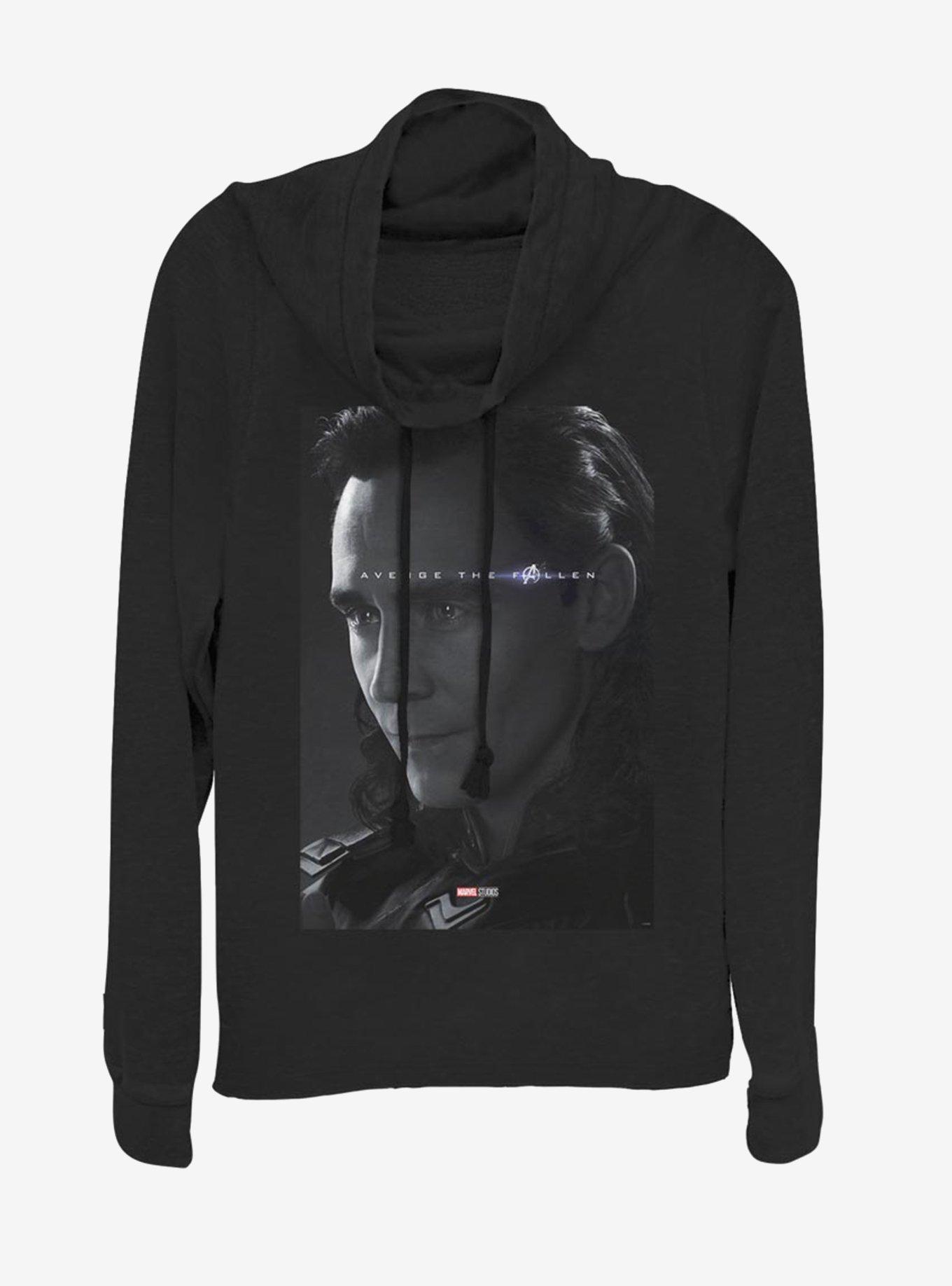 Marvel Avengers: Endgame Avenge Loki Cowlneck Long-Sleeve Womens Top, , hi-res