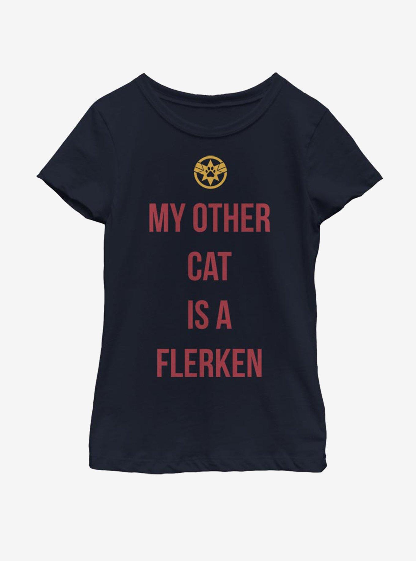 Marvel Captain Marvel Other Cat Youth Girls T-Shirt, , hi-res