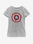 Marvel Captain America Spray Logo Youth Girls T-Shirt, ATH HTR, hi-res