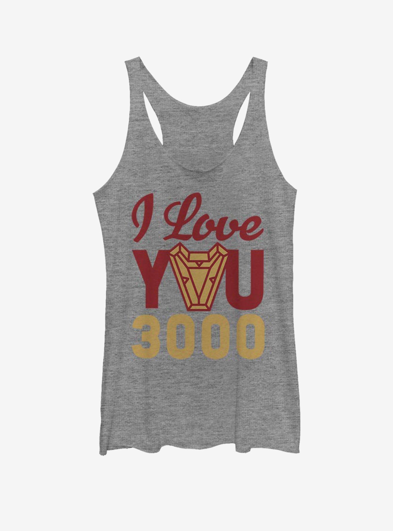 Marvel Iron Man Love You 3000 Arc Reactor Womens Tank Top, , hi-res