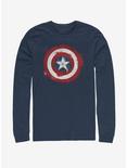 Marvel Captain America Spray Logo Long-Sleeve T-Shirt, NAVY, hi-res