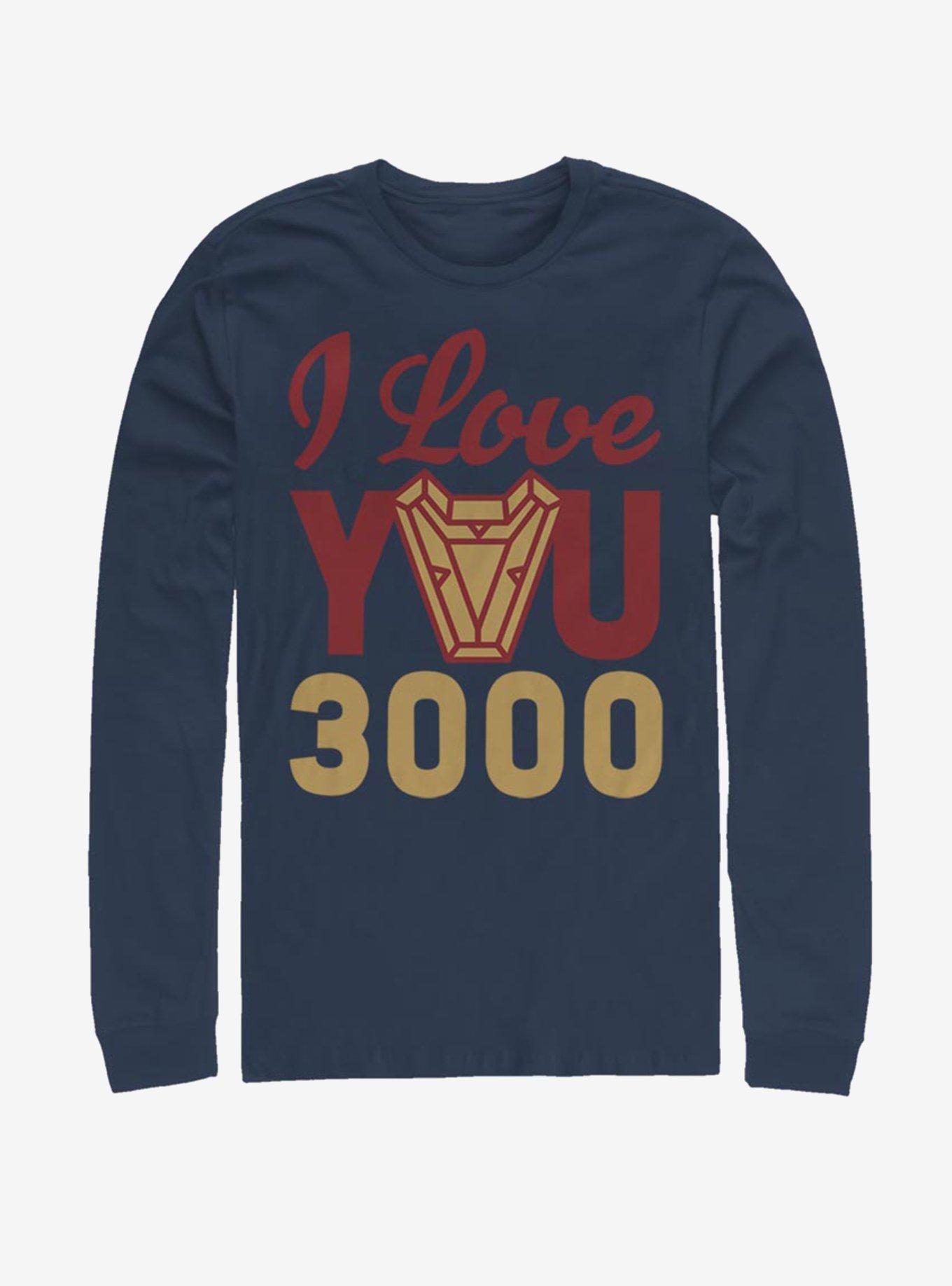 Marvel Iron Man Love You 3000 Arc Reactor Long-Sleeve T-Shirt, , hi-res