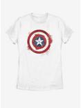 Marvel Captain America Spray Logo Womens T-Shirt, WHITE, hi-res