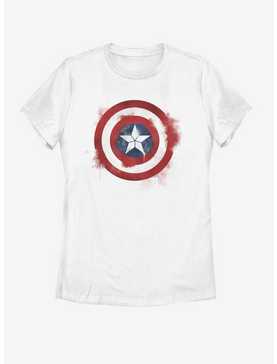 Marvel Captain America Spray Logo Womens T-Shirt, , hi-res