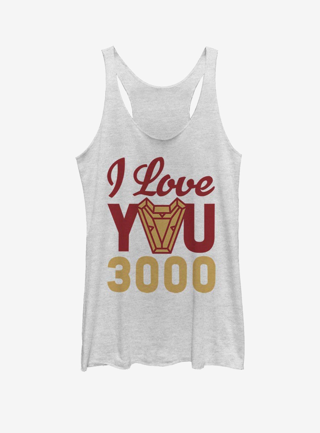 Marvel Iron Man Love You 3000 Arc Reactor Womens Tank Top, , hi-res