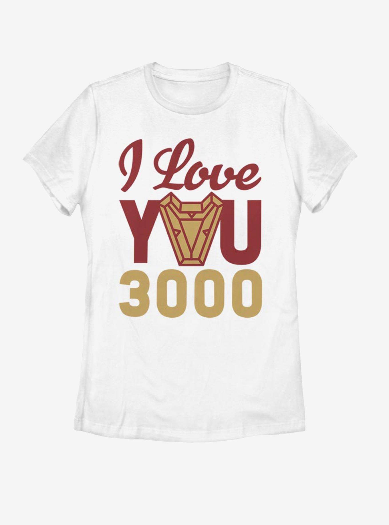 Marvel Iron Man Love You 3000 Arc Reactor Womens T-Shirt, , hi-res