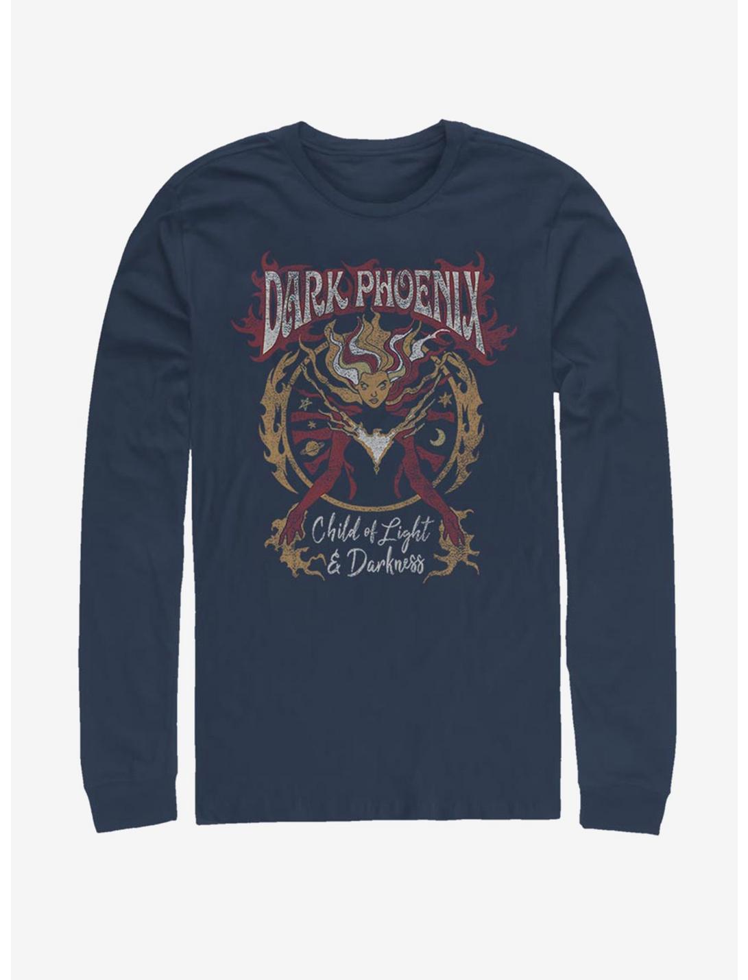 Marvel X-Men Dark Phoenix Phoenix Rising Long-Sleeve T-Shirt, NAVY, hi-res