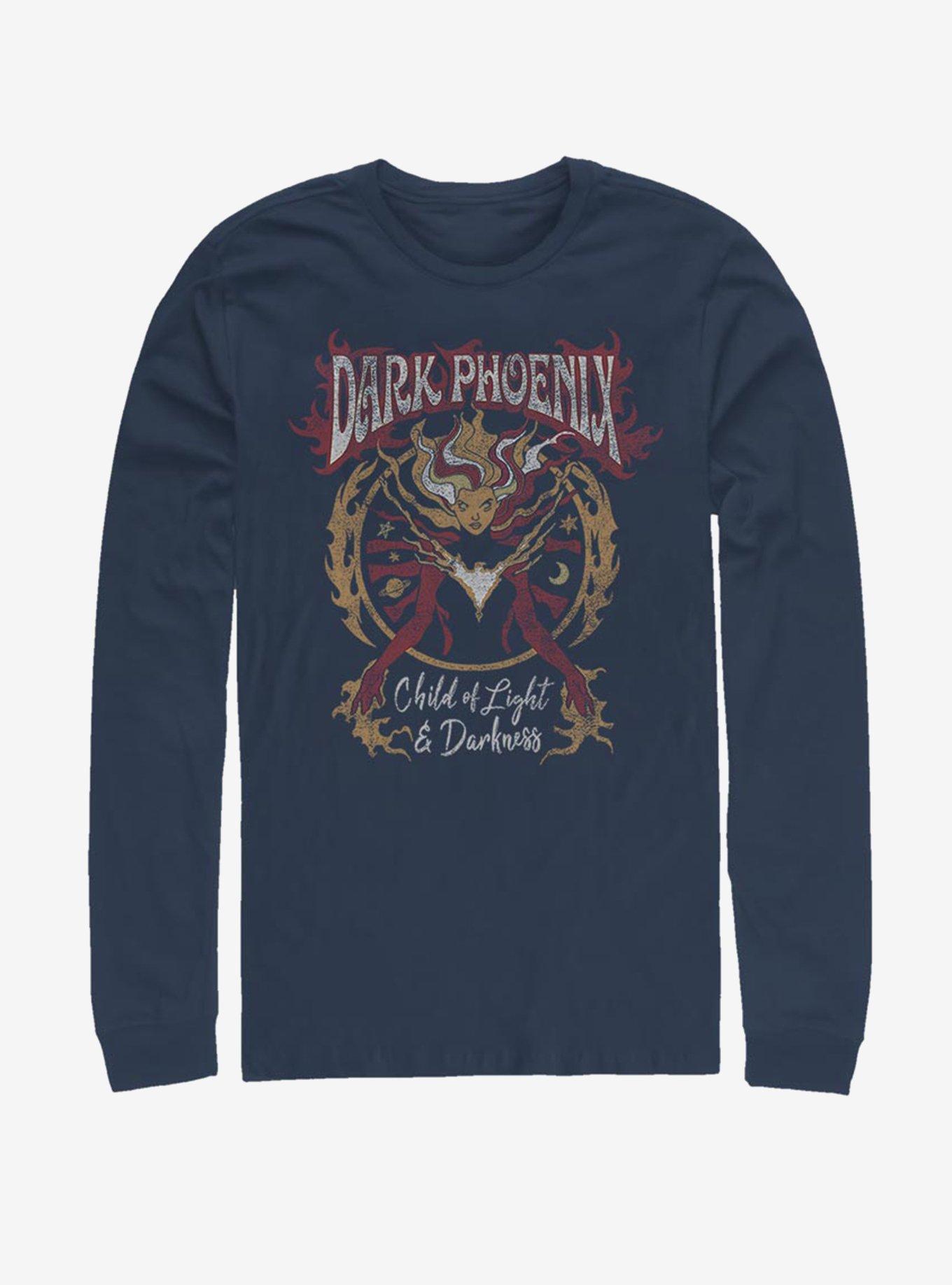 Marvel X-Men Dark Phoenix Phoenix Rising Long-Sleeve T-Shirt, NAVY, hi-res