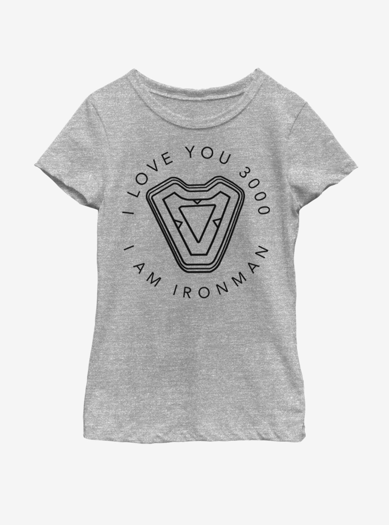 Marvel Iron Man Iron Man's Heart Youth Girls T-Shirt, , hi-res