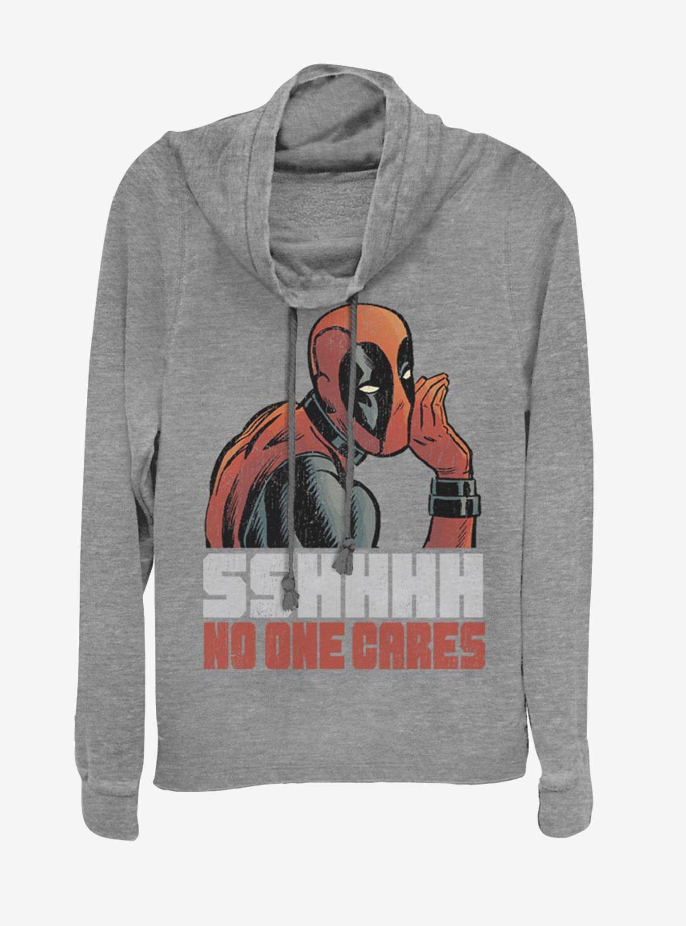 Marvel Deadpool No One Cowlneck Long-Sleeve Womens Top, , hi-res