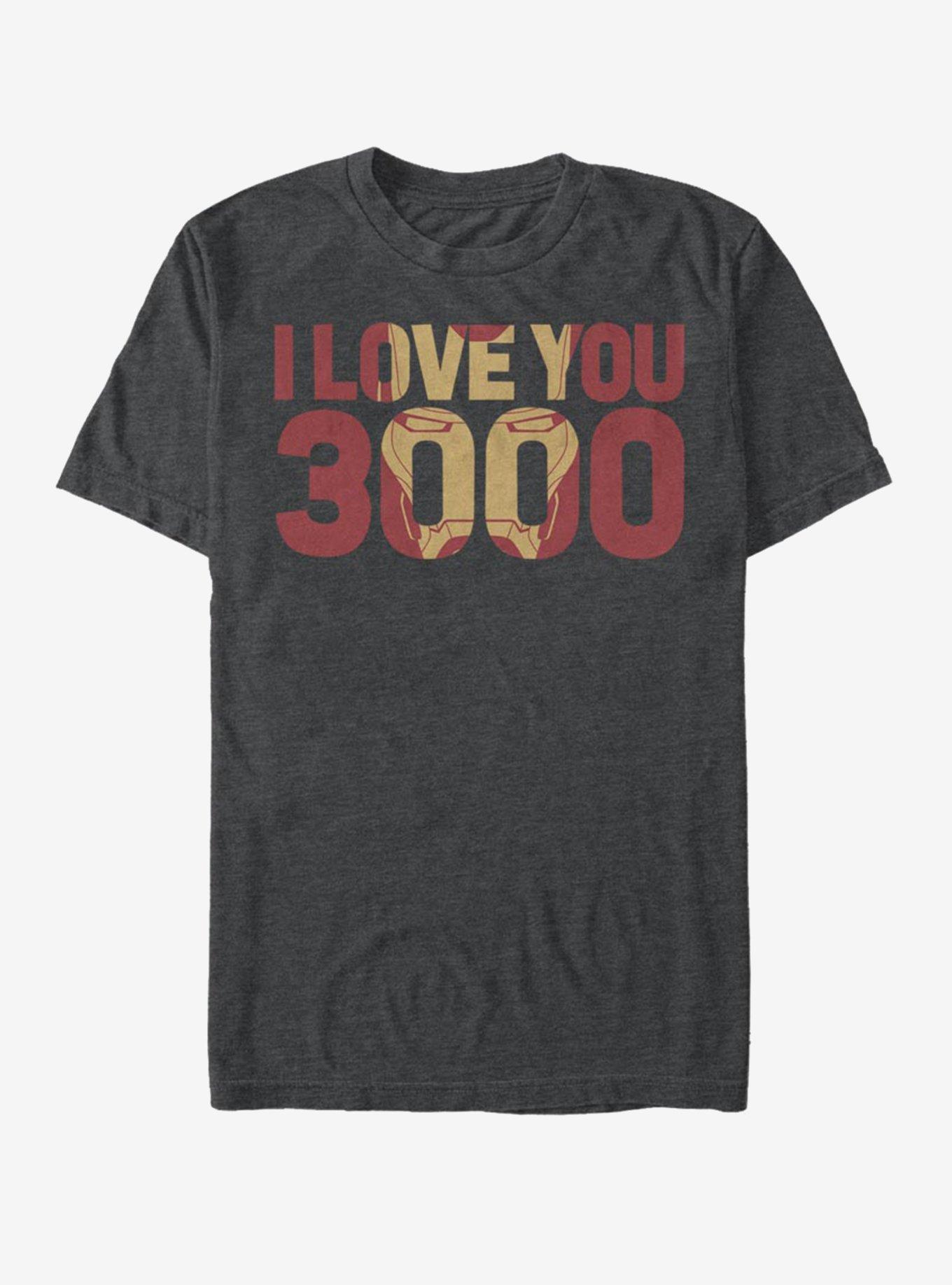 Marvel Iron Man Love You 3000 T-Shirt, , hi-res