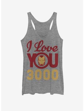 Marvel Iron Man Love You 3000 Icon Face Womens Tank Top, , hi-res