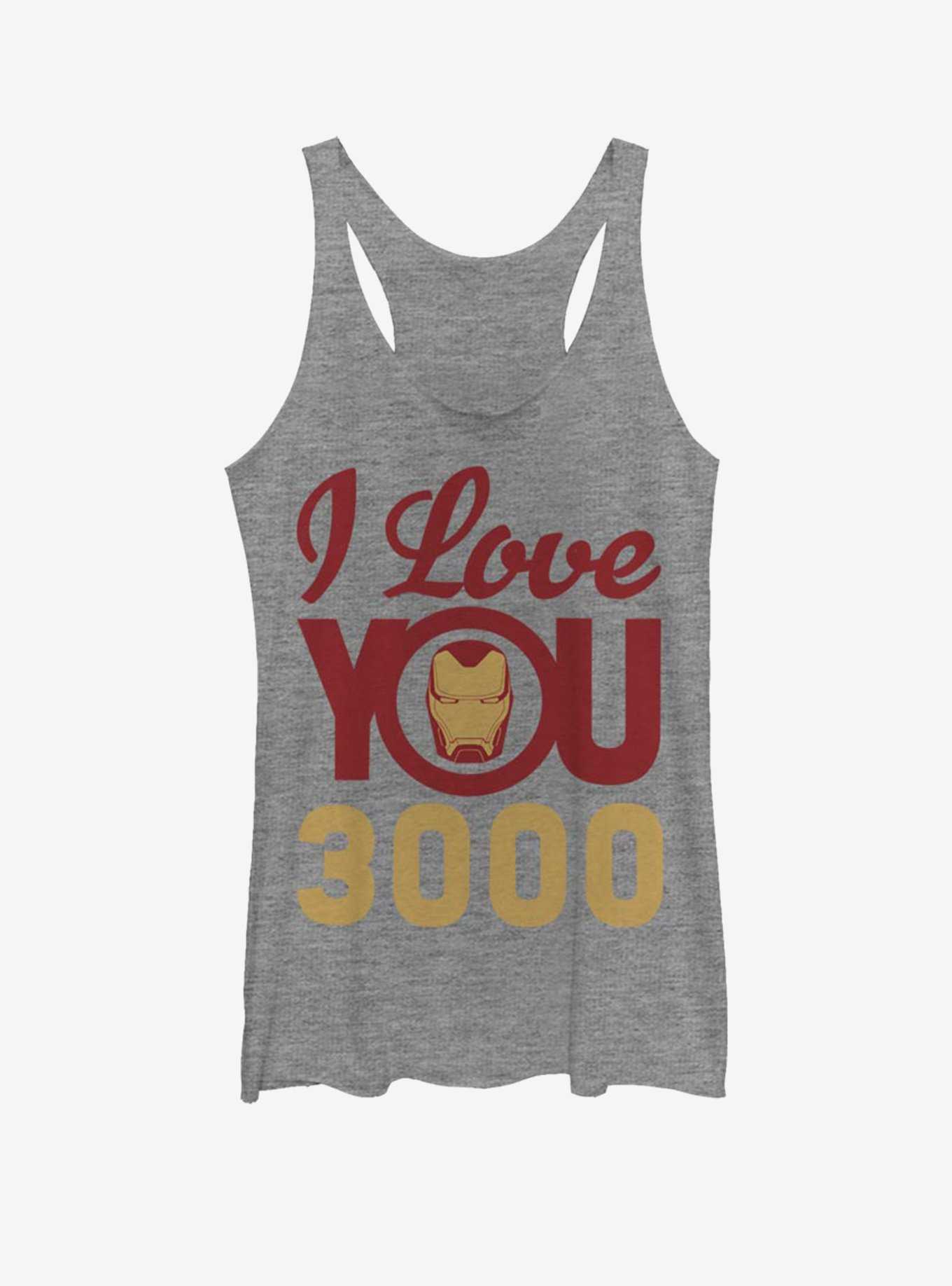 Marvel Iron Man Love You 3000 Icon Face Womens Tank Top, , hi-res