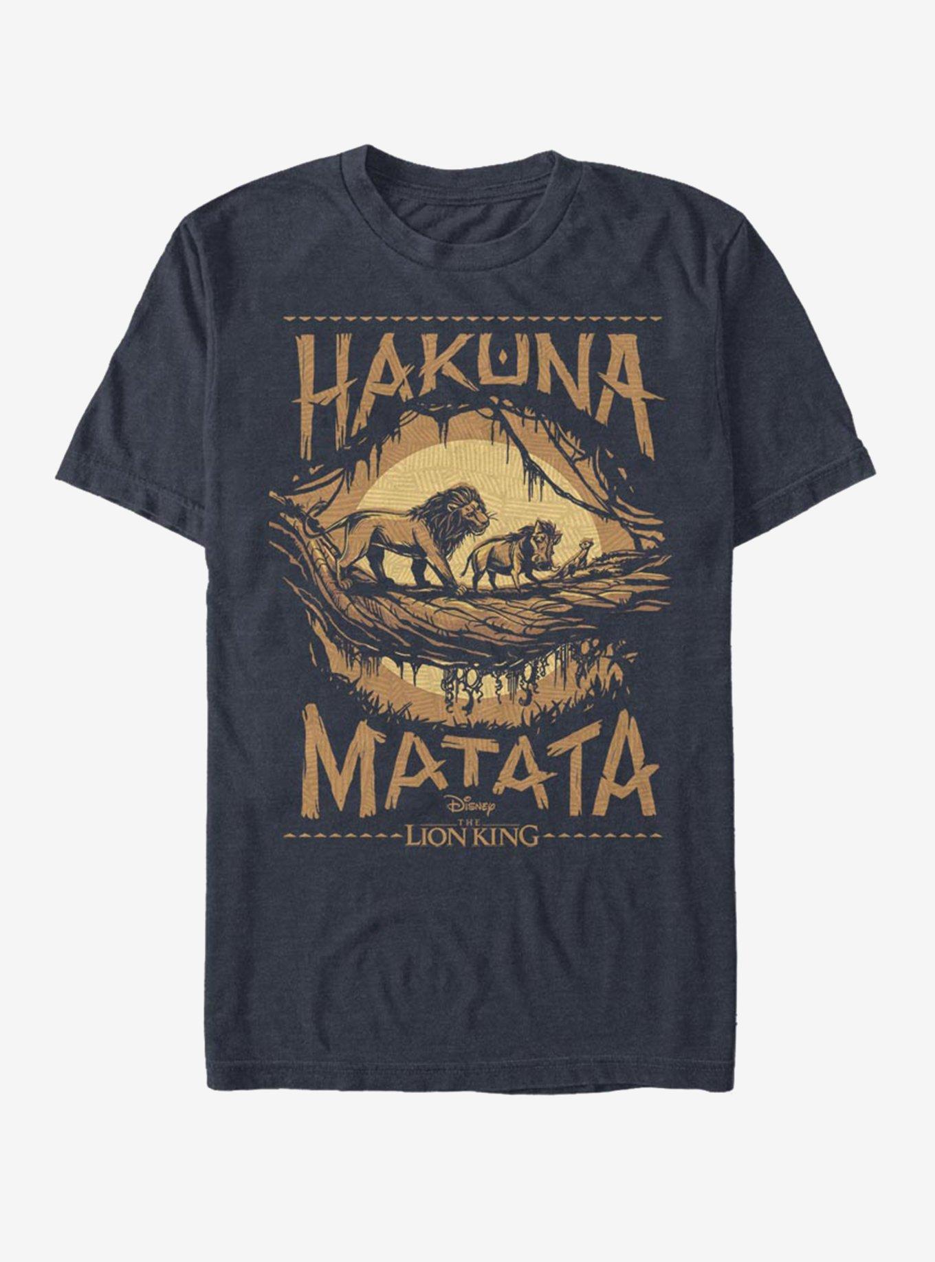 Disney The Lion King 2019 Savannah Poster T-Shirt, DARK NAVY, hi-res