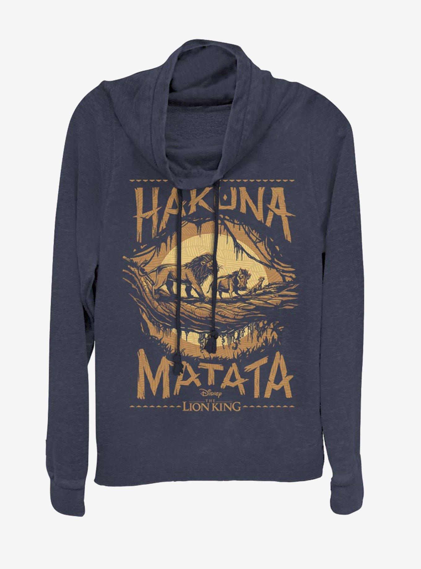 Disney The Lion King 2019 Savannah Poster Cowlneck Long-Sleeve Womens Top, , hi-res