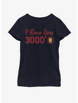 Marvel Iron Man Love You Icon Youth Girls T-Shirt, , hi-res