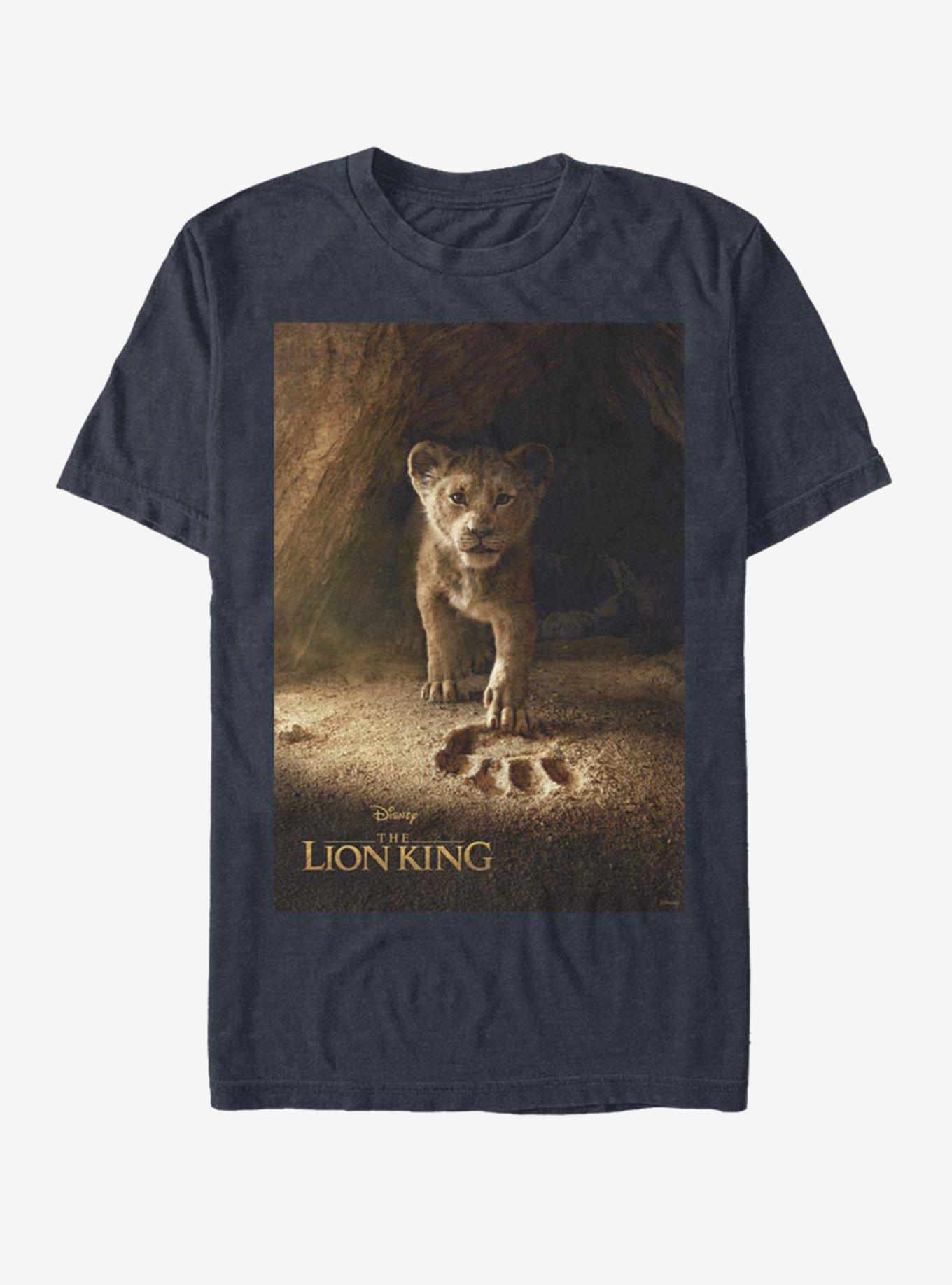 Disney The Lion King 2019 Simba Poster T-Shirt, DARK NAVY, hi-res view 1