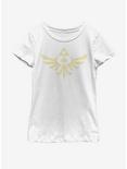 Nintendo Triumphant Triforce Youth Girls T-Shirt, WHITE, hi-res