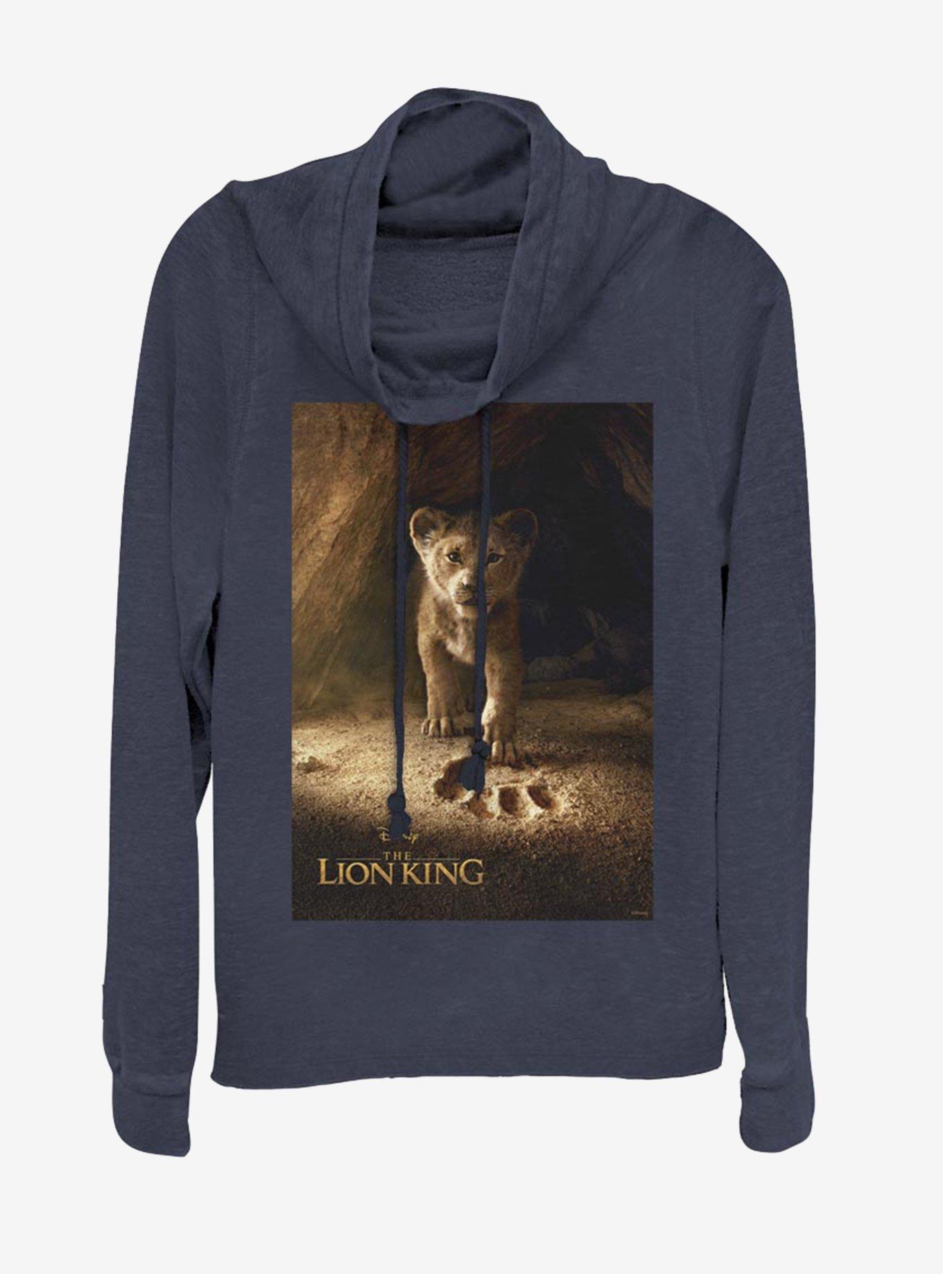 Disney The Lion King 2019 Simba Poster Cowlneck Long-Sleeve Womens Top, , hi-res